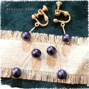 星座ピアス　瑠璃色